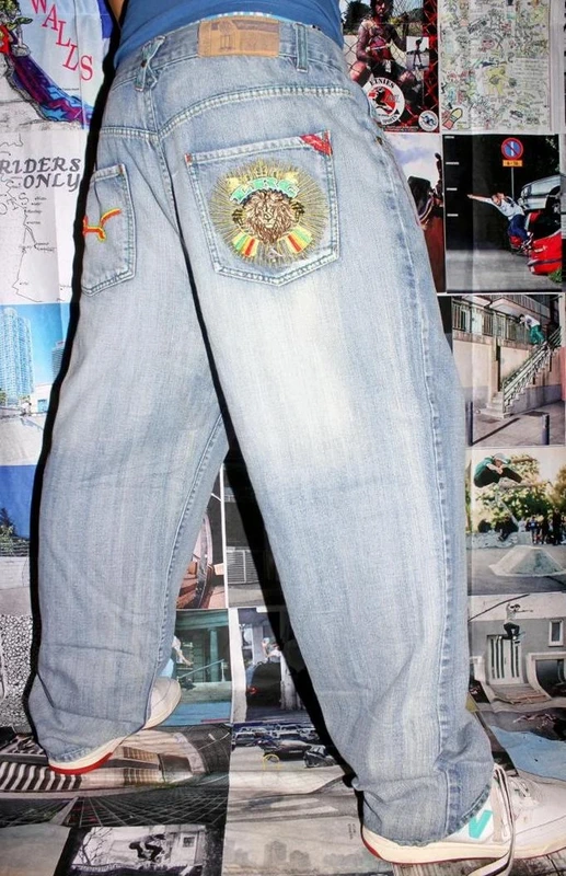  Vintage Y2K Rasta Skater